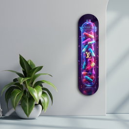 Wallity Colorful LV Tube - Pintura Decorativa de Vidrio Templado Multicolor